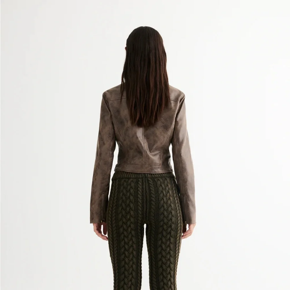 BELLA MOTO JACKET | CHOCOLATE A3 - Picture 8 of 12